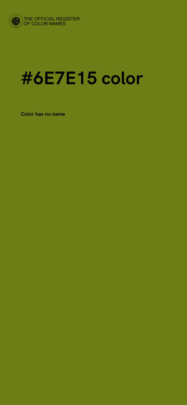 #6E7E15 color image