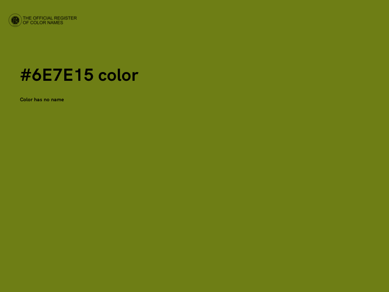 #6E7E15 color image