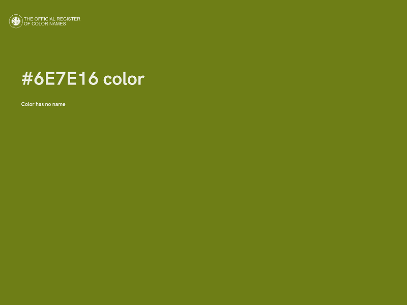 #6E7E16 color image