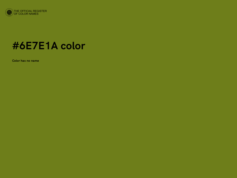 #6E7E1A color image