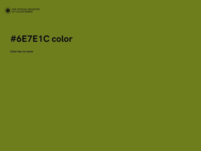 #6E7E1C color image