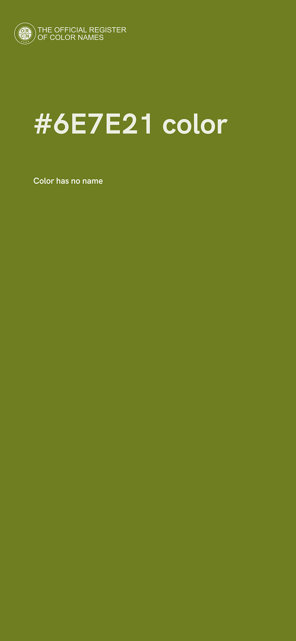 #6E7E21 color image