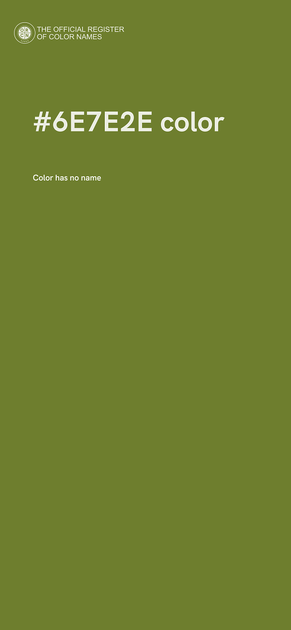 #6E7E2E color image