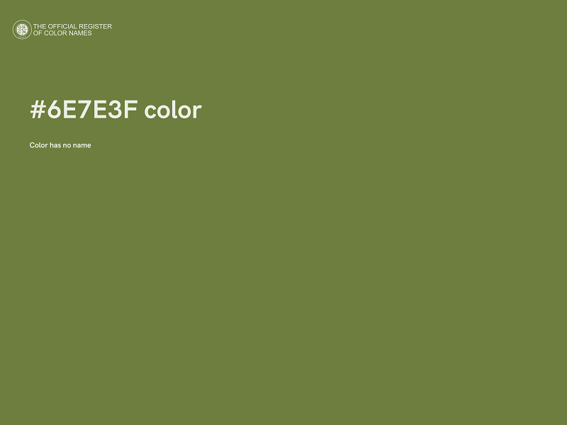 #6E7E3F color image