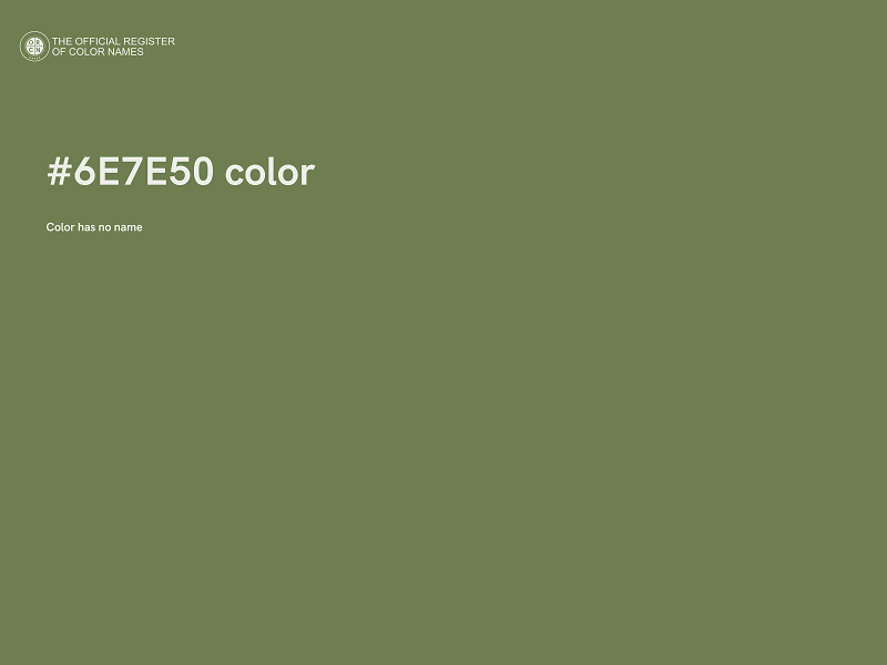 #6E7E50 color image