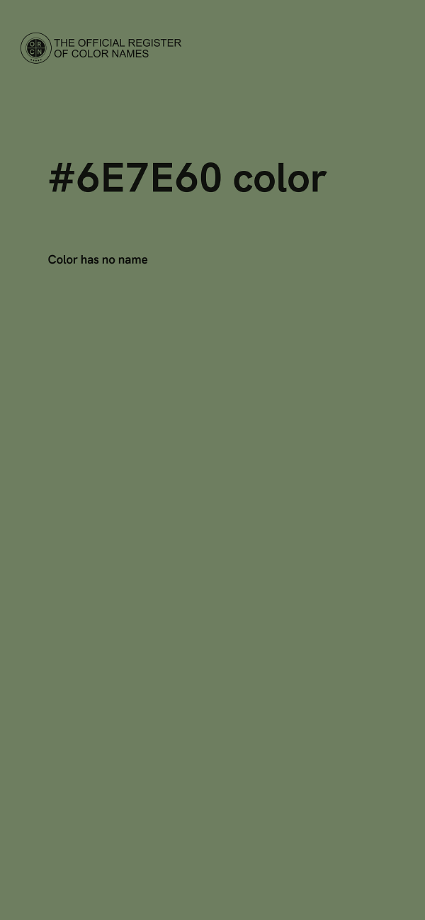 #6E7E60 color image