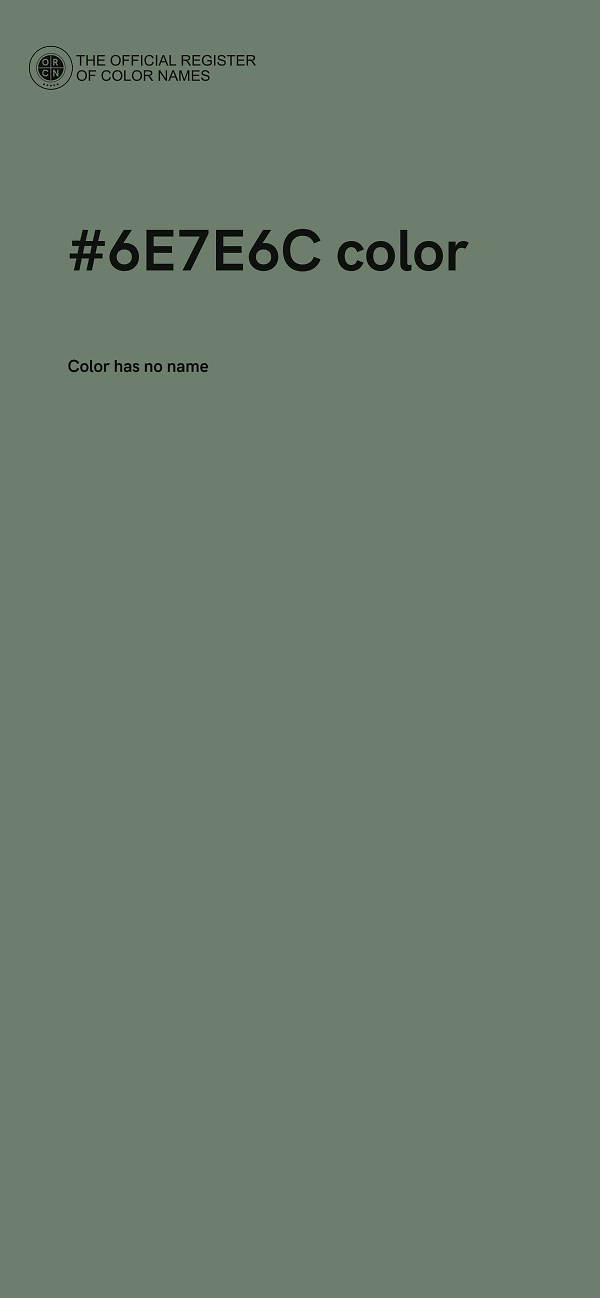 #6E7E6C color image
