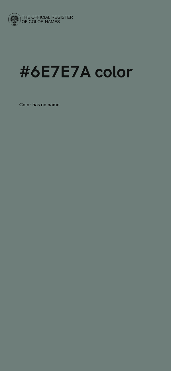 #6E7E7A color image
