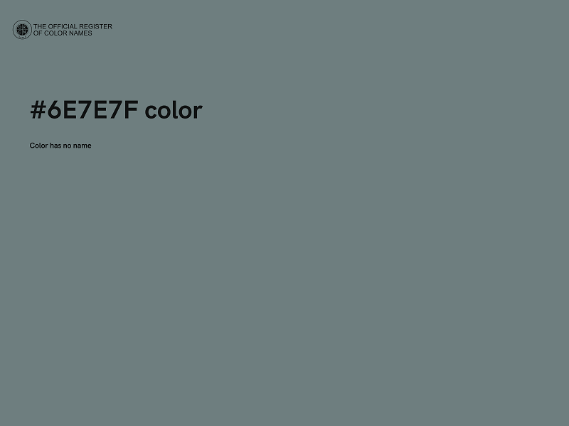 #6E7E7F color image