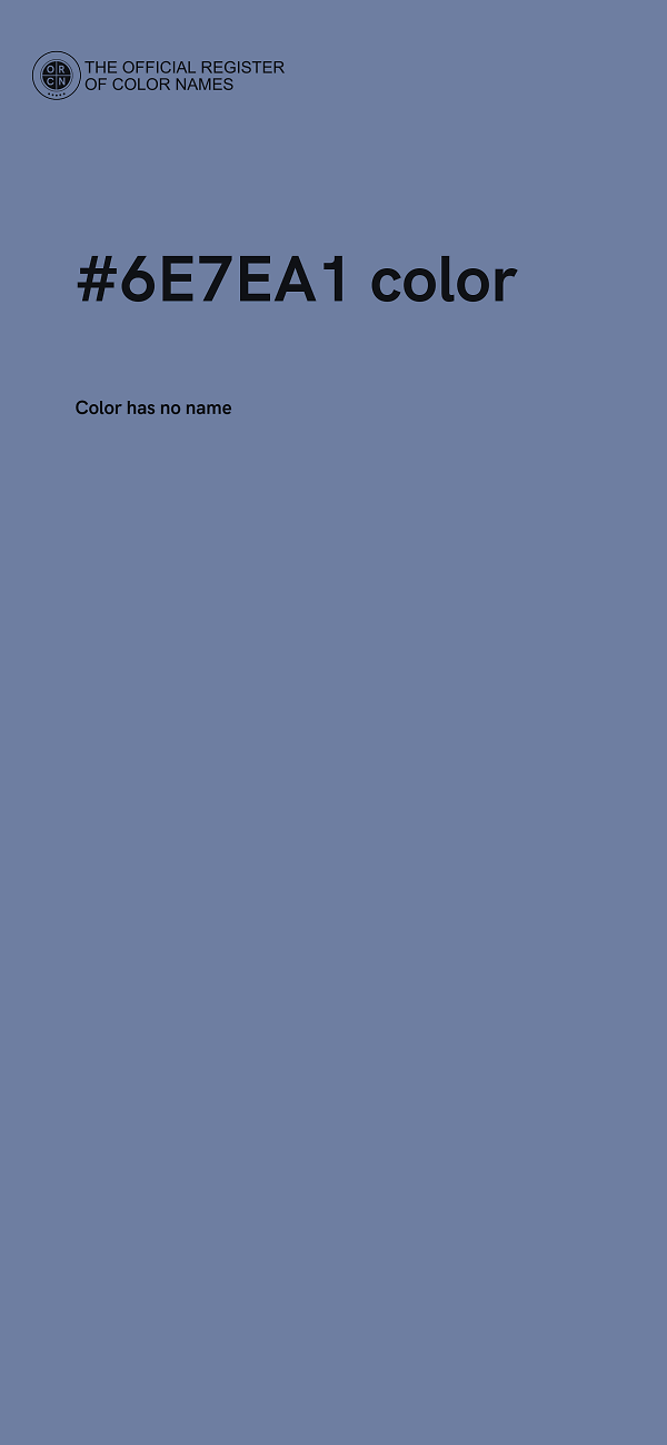 #6E7EA1 color image