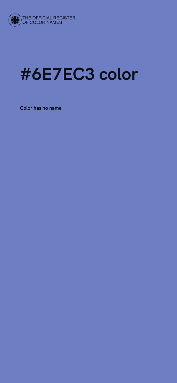 #6E7EC3 color image