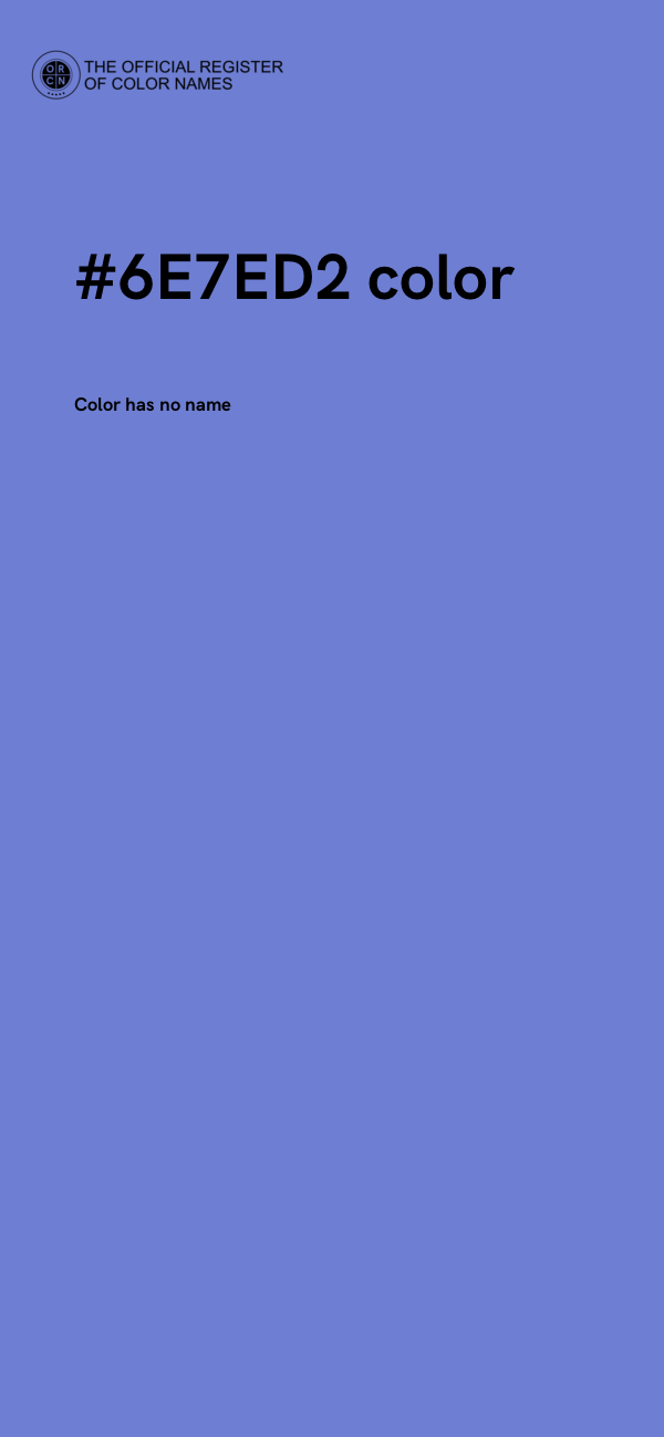 #6E7ED2 color image