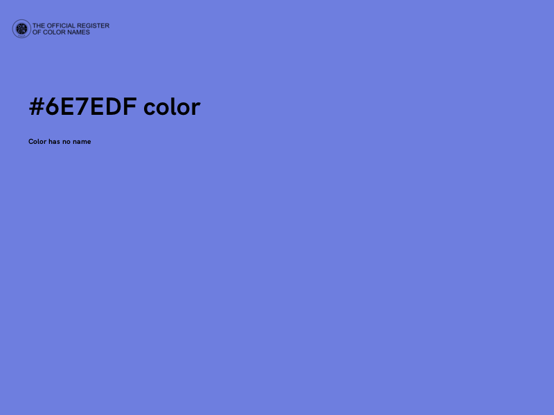 #6E7EDF color image