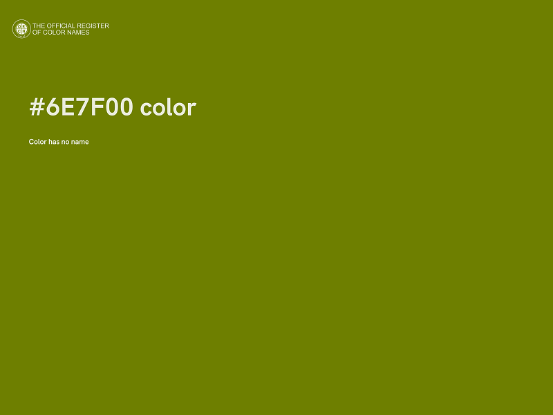 #6E7F00 color image