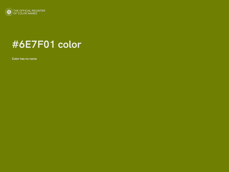 #6E7F01 color image