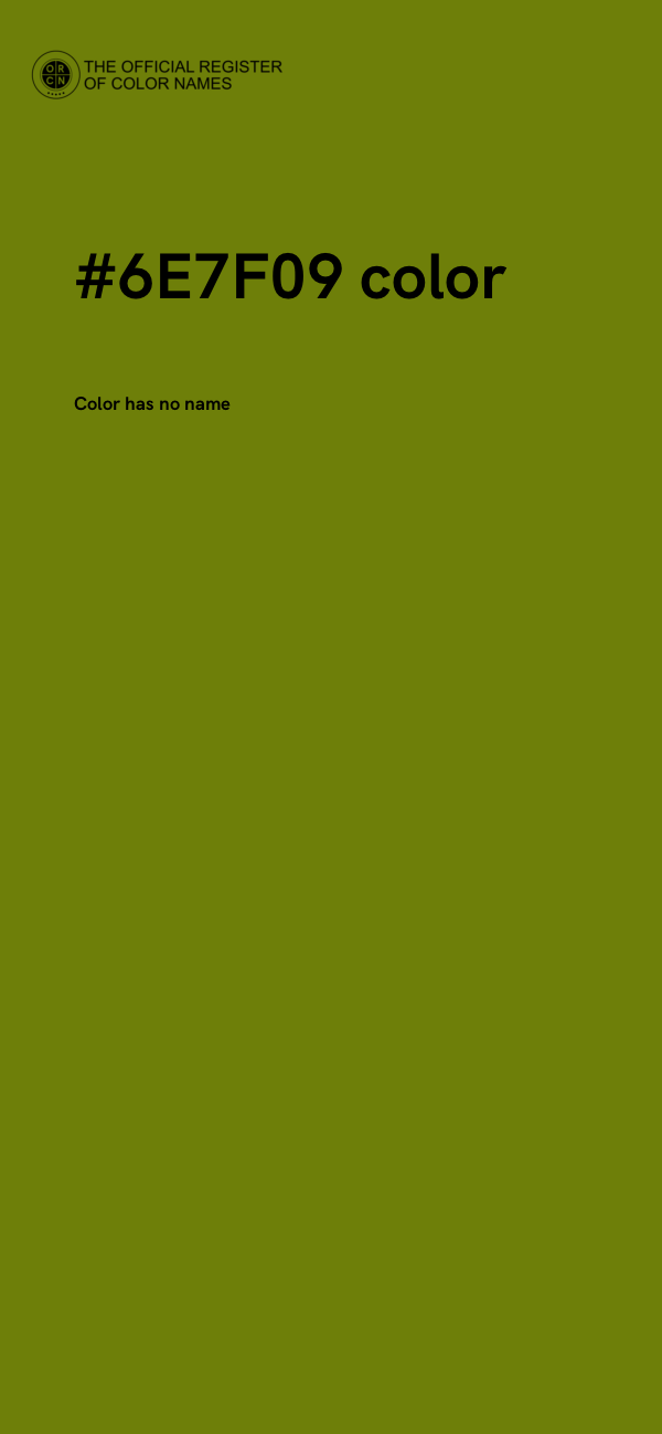 #6E7F09 color image
