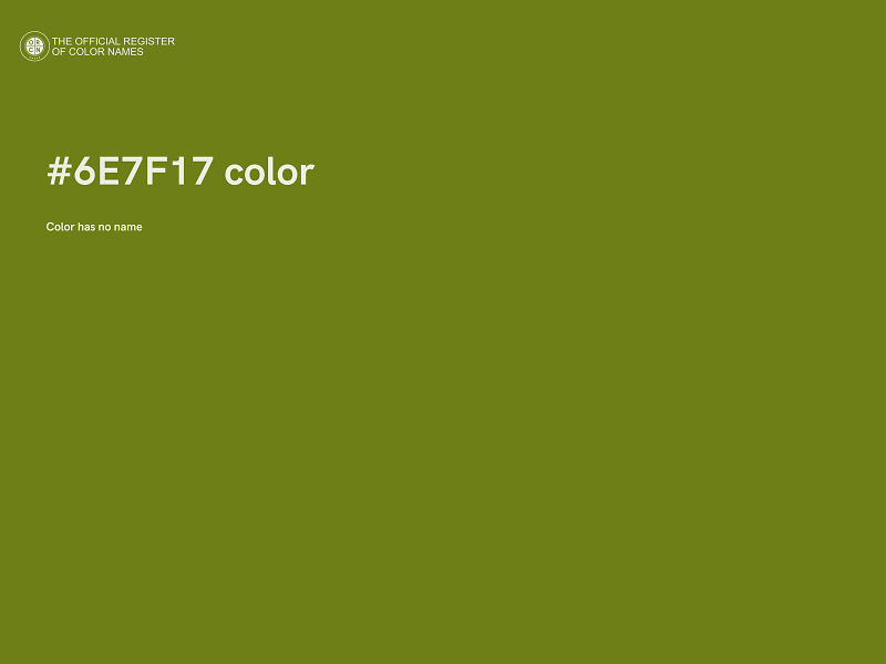 #6E7F17 color image