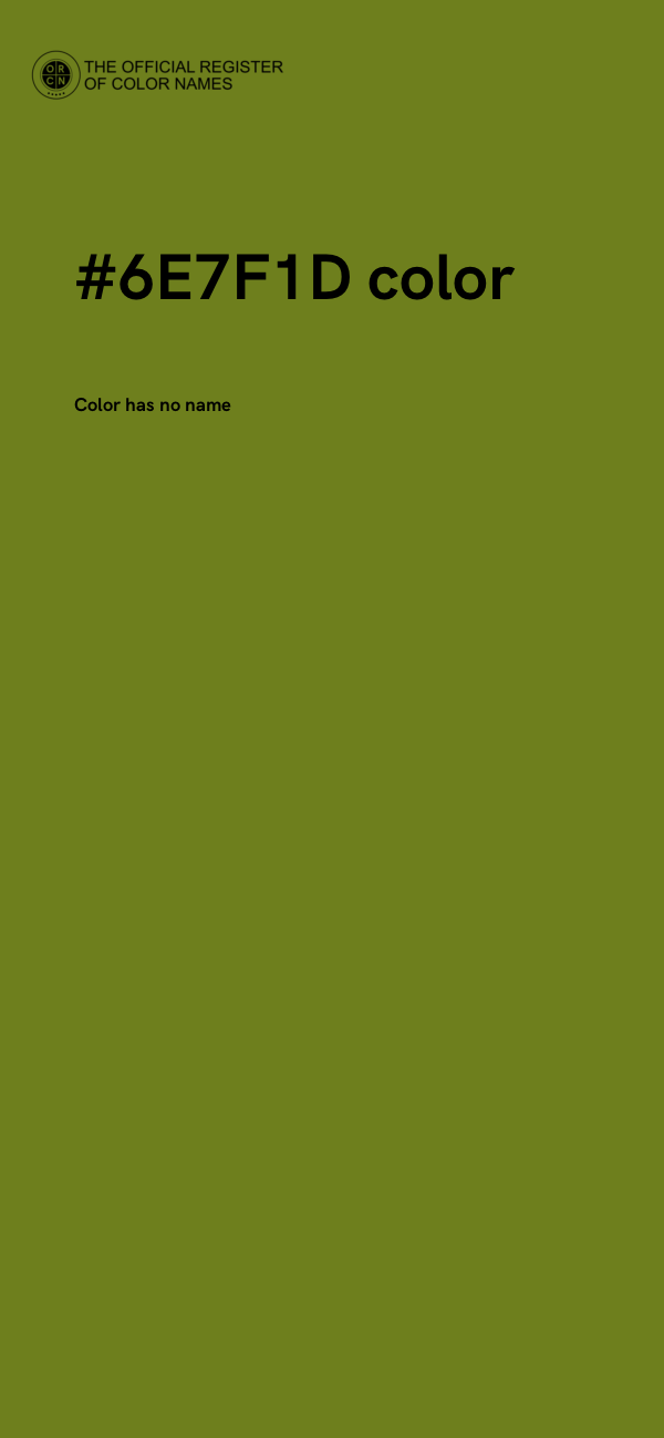 #6E7F1D color image