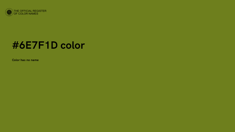 #6E7F1D color image