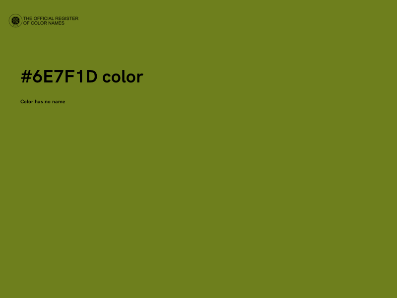#6E7F1D color image