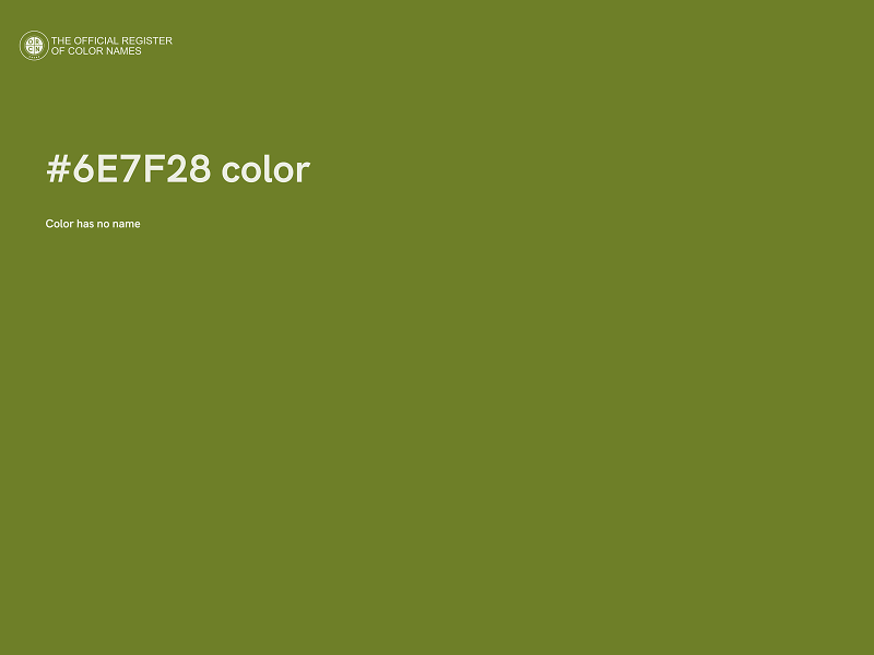 #6E7F28 color image