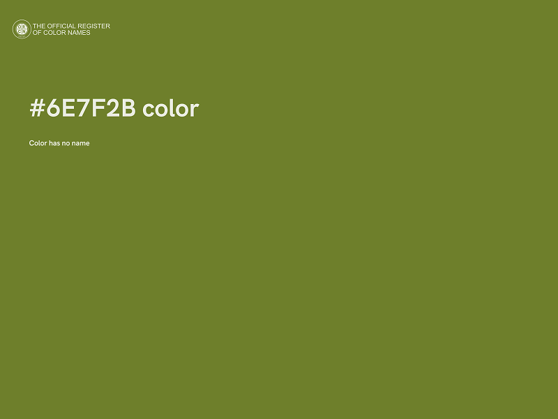 #6E7F2B color image