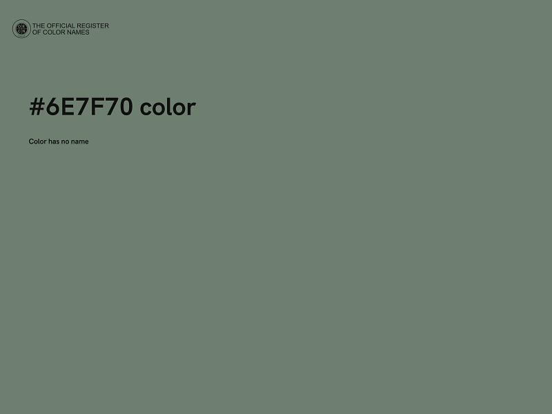 #6E7F70 color image