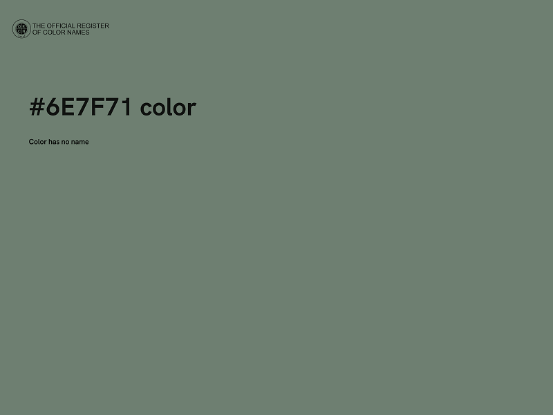 #6E7F71 color image