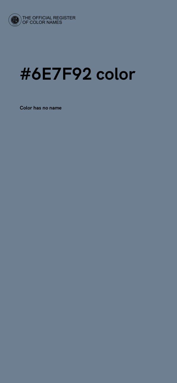 #6E7F92 color image