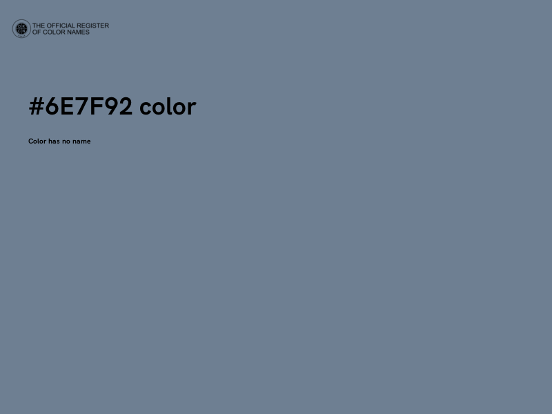 #6E7F92 color image