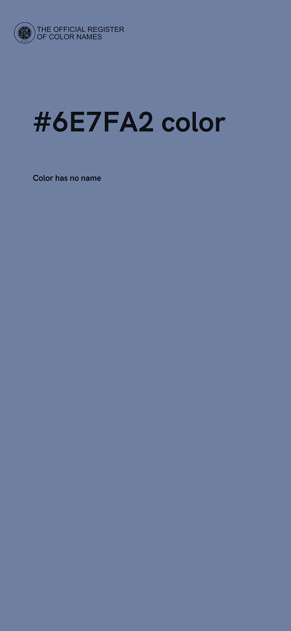 #6E7FA2 color image