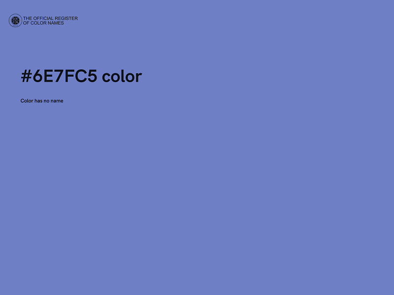 #6E7FC5 color image