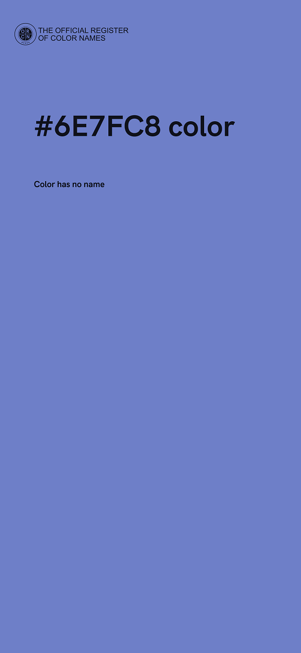 #6E7FC8 color image