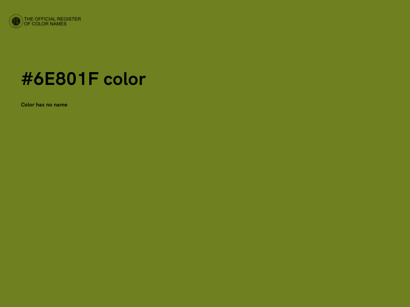 #6E801F color image