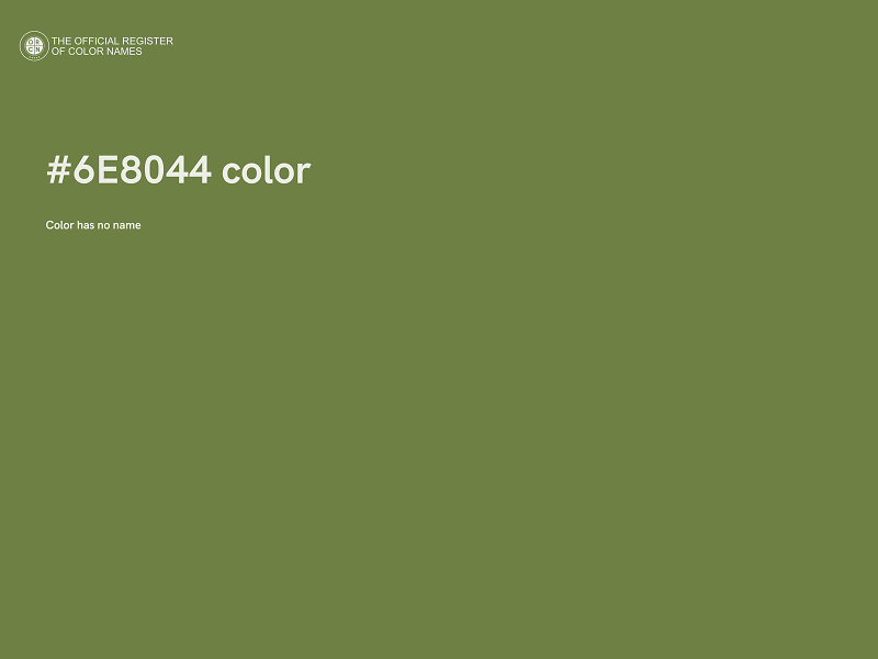 #6E8044 color image