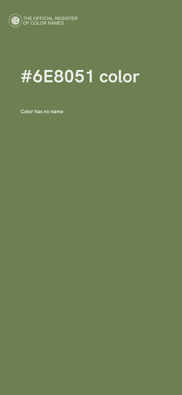 #6E8051 color image