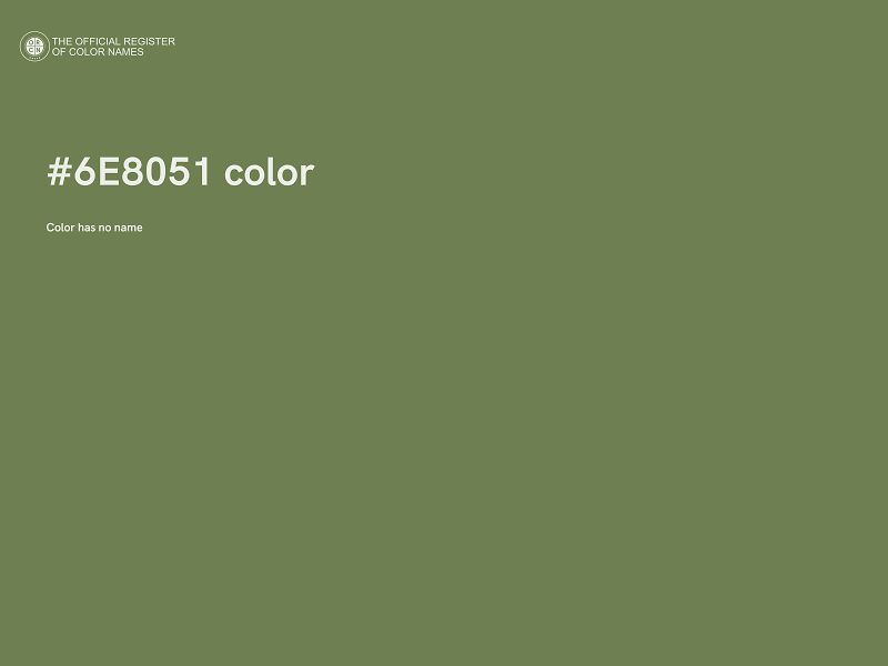 #6E8051 color image