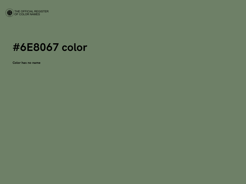 #6E8067 color image