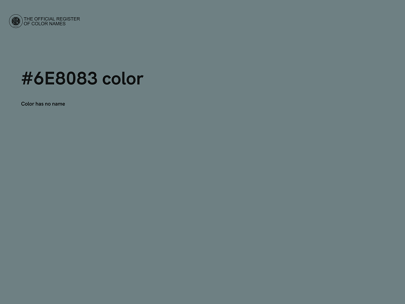 #6E8083 color image