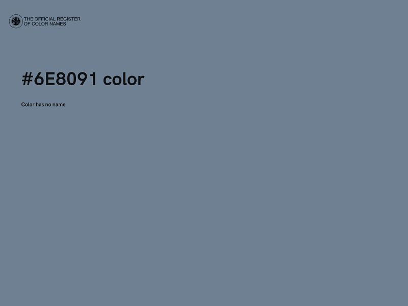 #6E8091 color image