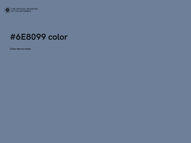 #6E8099 color image