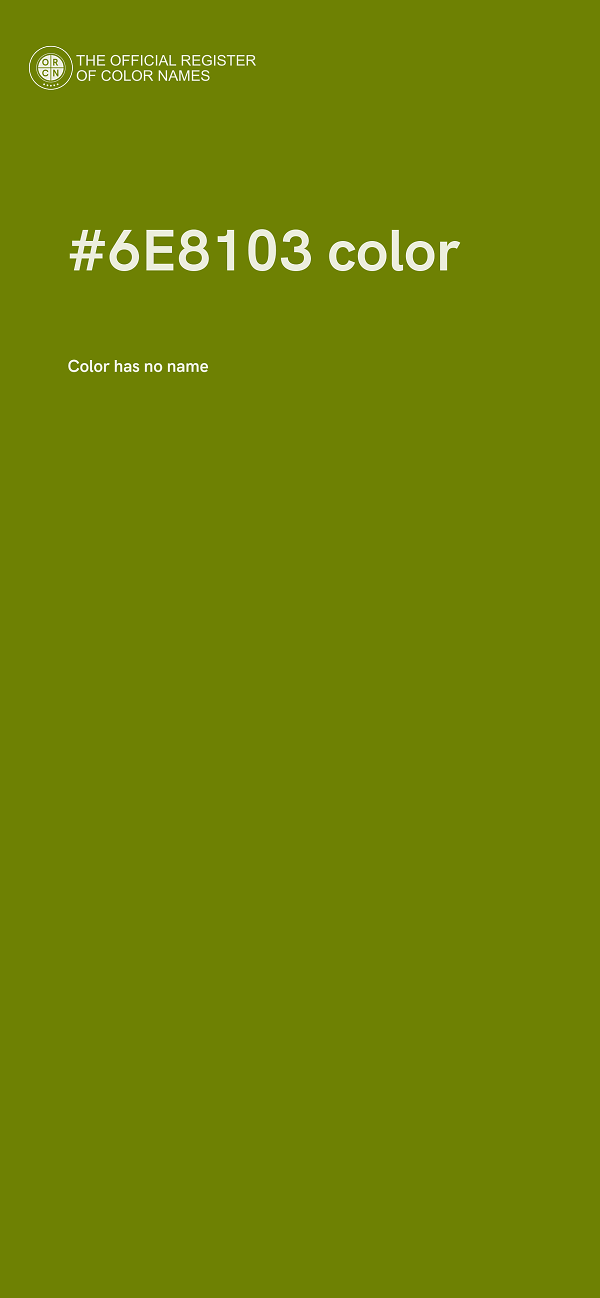 #6E8103 color image