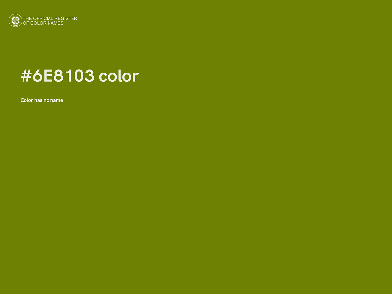 #6E8103 color image
