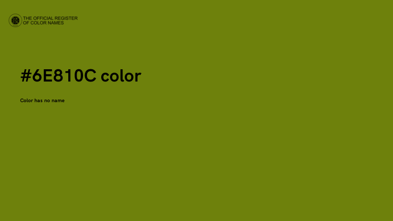 #6E810C color image