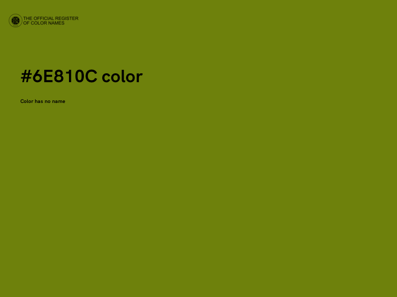 #6E810C color image