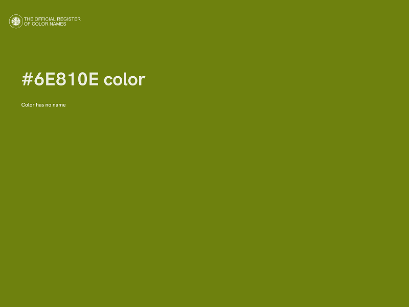 #6E810E color image