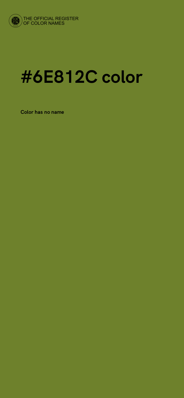 #6E812C color image