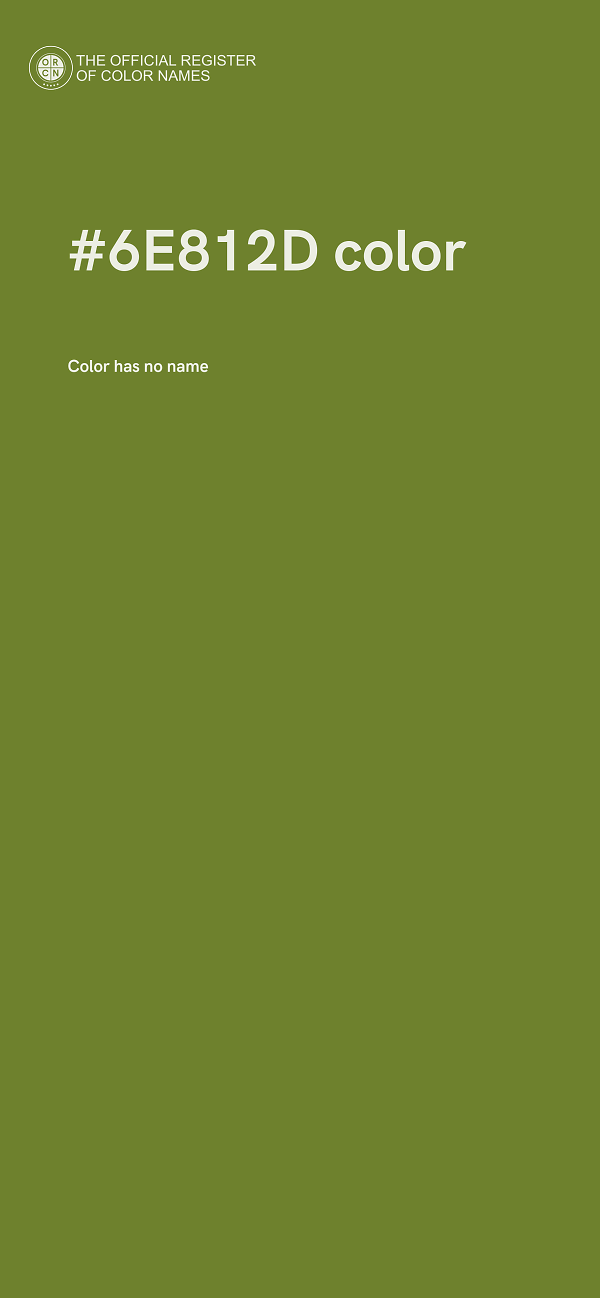 #6E812D color image