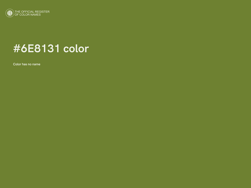 #6E8131 color image