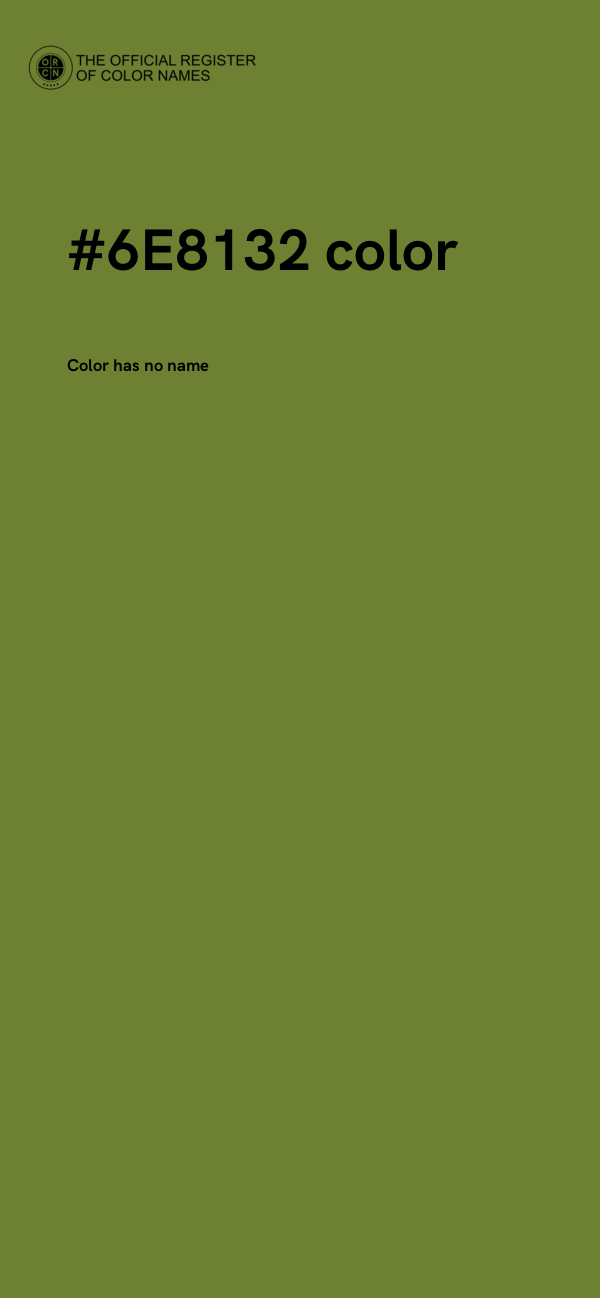 #6E8132 color image
